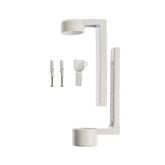 White Holder With Screws For Squeezable Dispenser - 10Pack